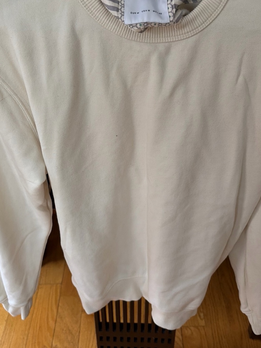 Denim & Flower Off-White/Cream Men's Crewneck Sweater